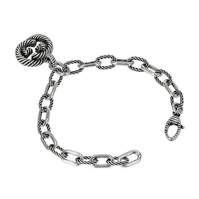 Gucci Men’s Silver Bracelet 19.5cm Width 2.4cm B265