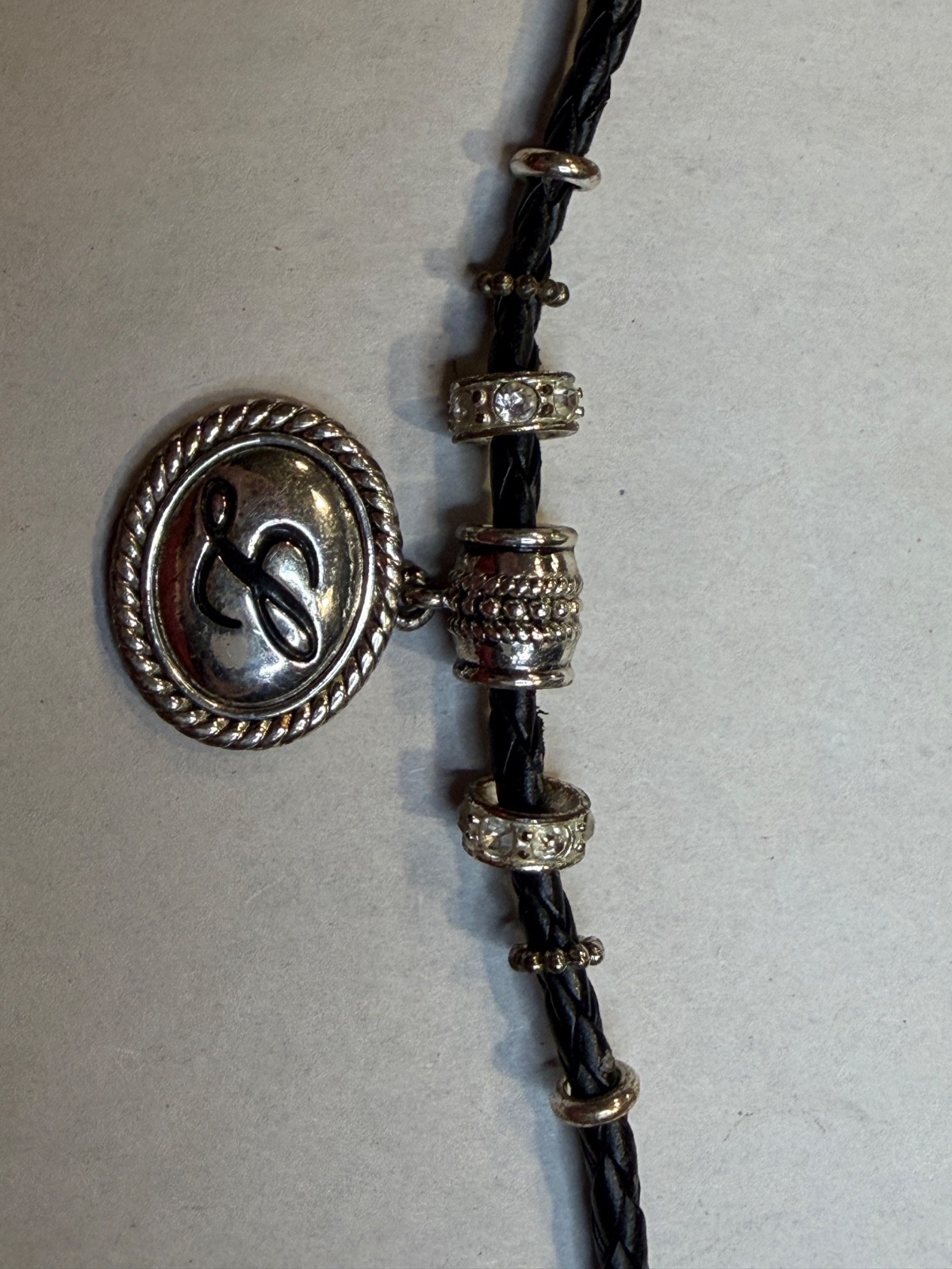 Napier silver-tone initial L with charms bundled with two extra boho necklaces.