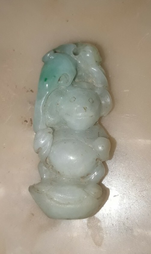 JADE monkey…pendant 1.5inches Possibly A Stylised “Ling Hou” Est. 200yrs Old