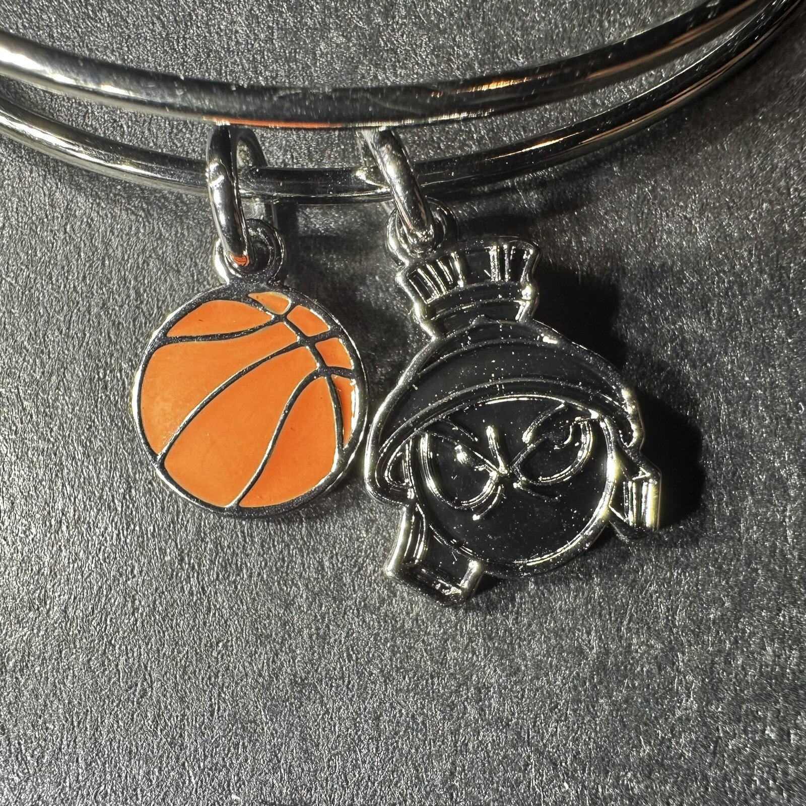 SPACE JAM Marvin the Martian Duo Charm Bangle Bracelet