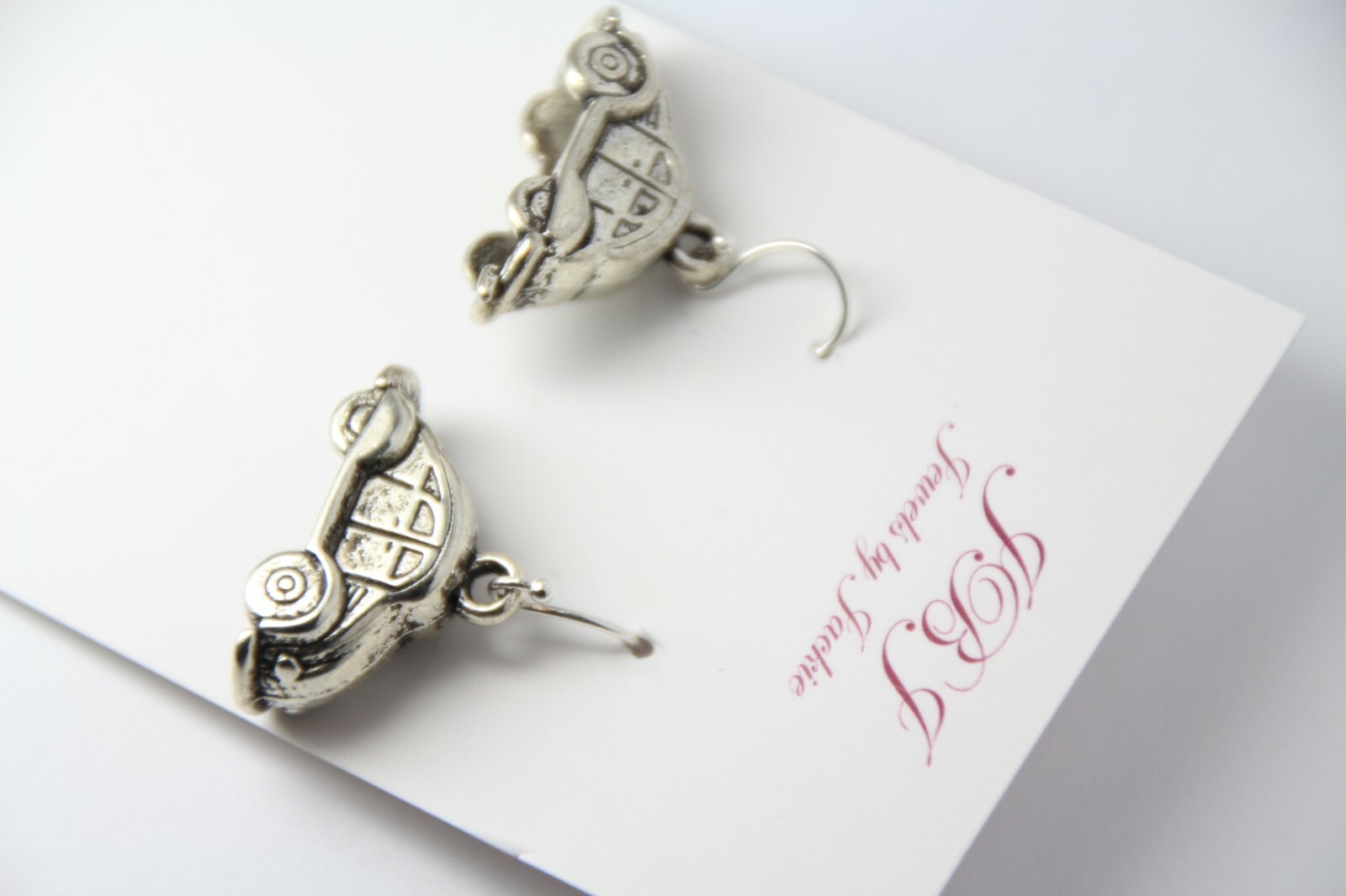 Car Charm Earrings 925 sterling silver Pewter Charms Bug VW Auto Cars Motor