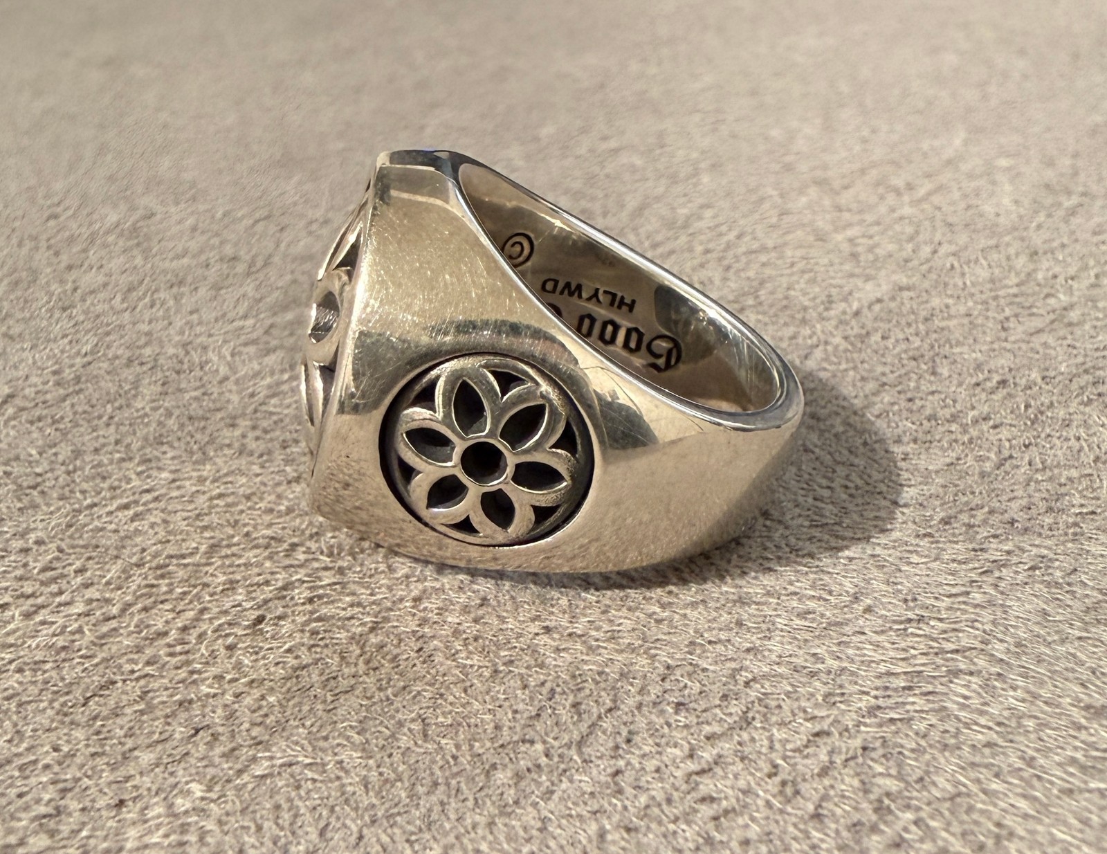 Good Art Hlywd Sterling Silver 925 Club Ring Medium, size 8 MSRP $765