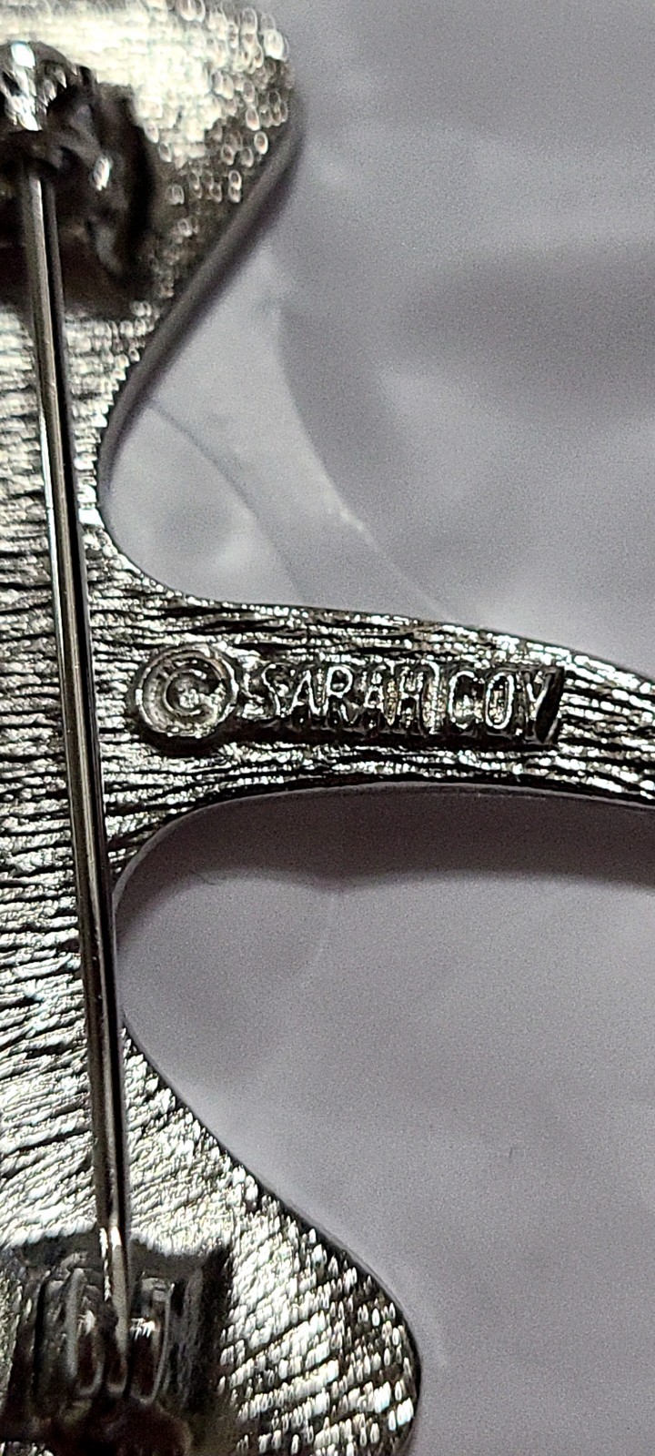 Sarah Coventry Signed Vintage Flying Swallowtail Brooch In A Shiny Silver Tone