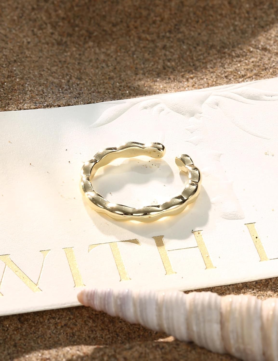14K Gold Filled Toe Ring for Women Non Tarnish Adjustable Real Gold Jewelry