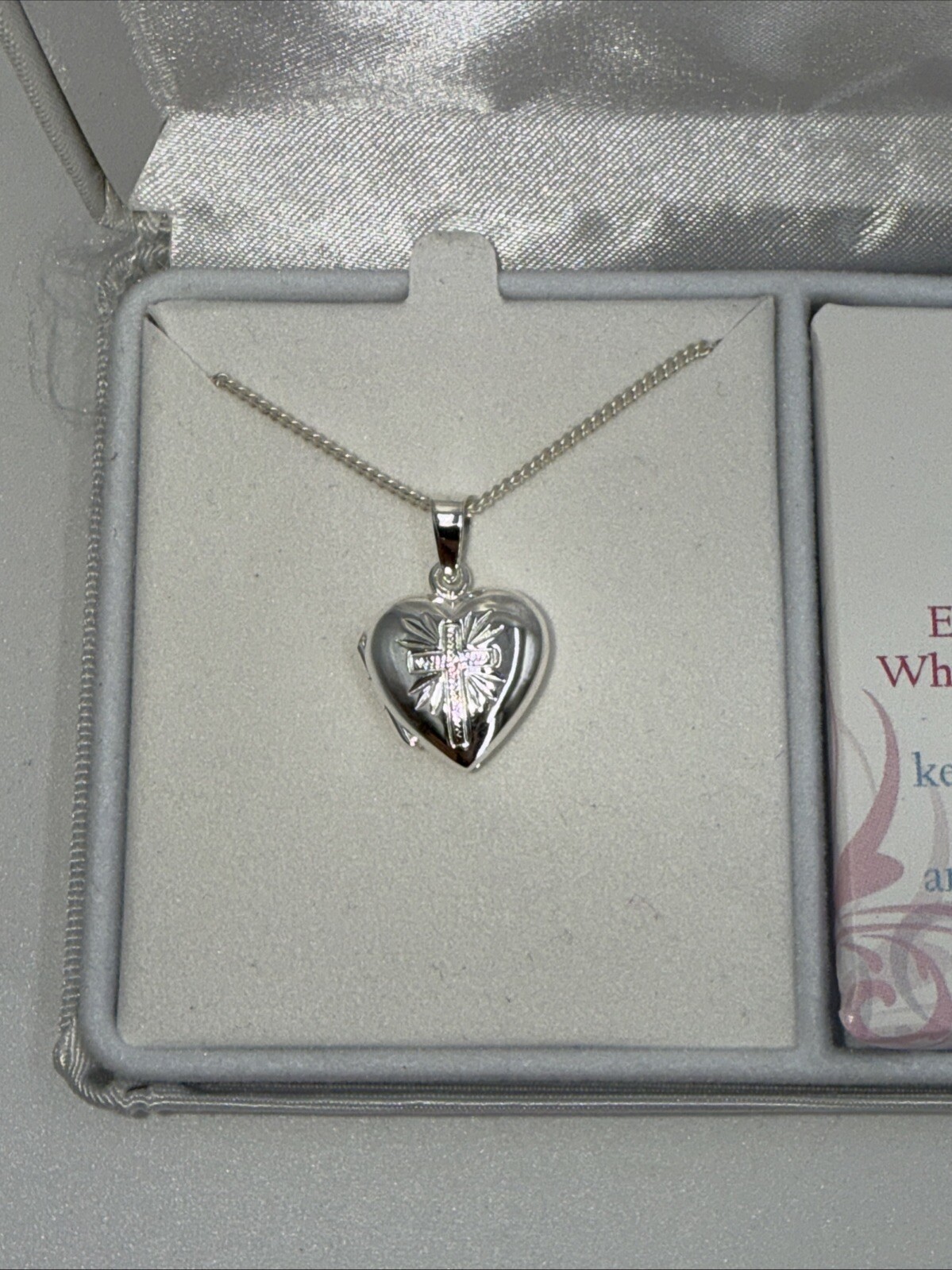 Cross Gifts Christian Cross My First Communion Locket With Necklace Gift Box