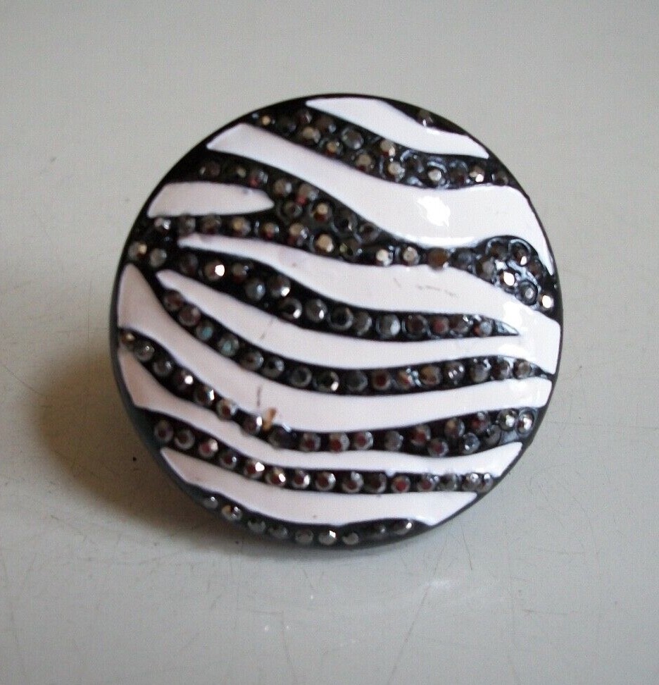 Women Zebra Rhinestones Dressy,Casual Party Wear Stretch Fashion Ring