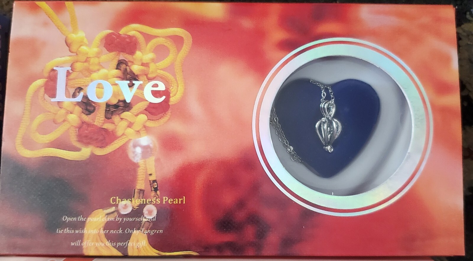 Freshwater Cultured Pearl Oyster Pearl Inside Cage & Necklace Anniversary CHOICE