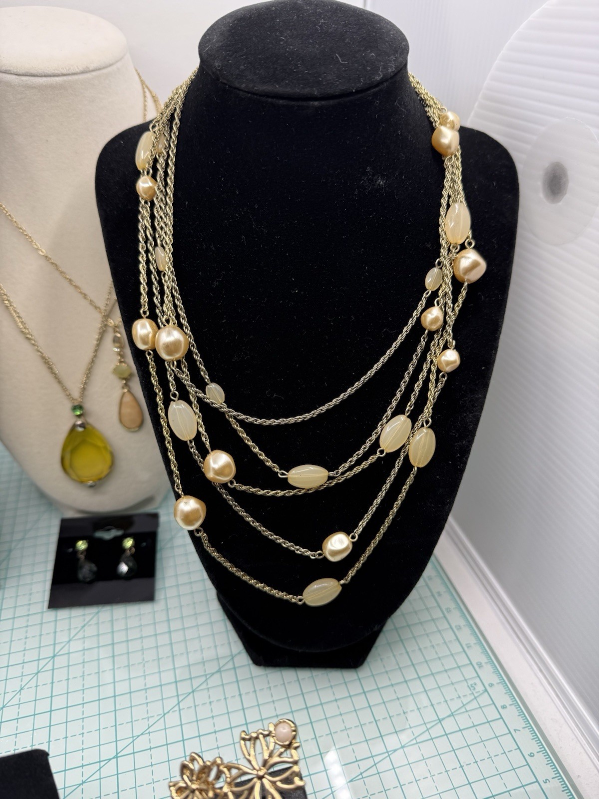 SOFT GOLDEN HUES Lot Of Mostly Avon Bracelets Necklaces Earrings Sets!