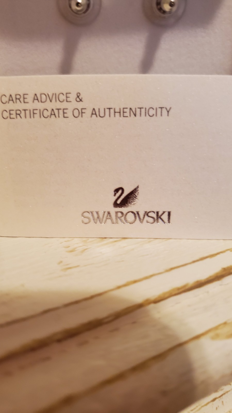 NEW Swan Signed SWAROVSKI Rumor Earrings – #1145703 long dangle cluster balls