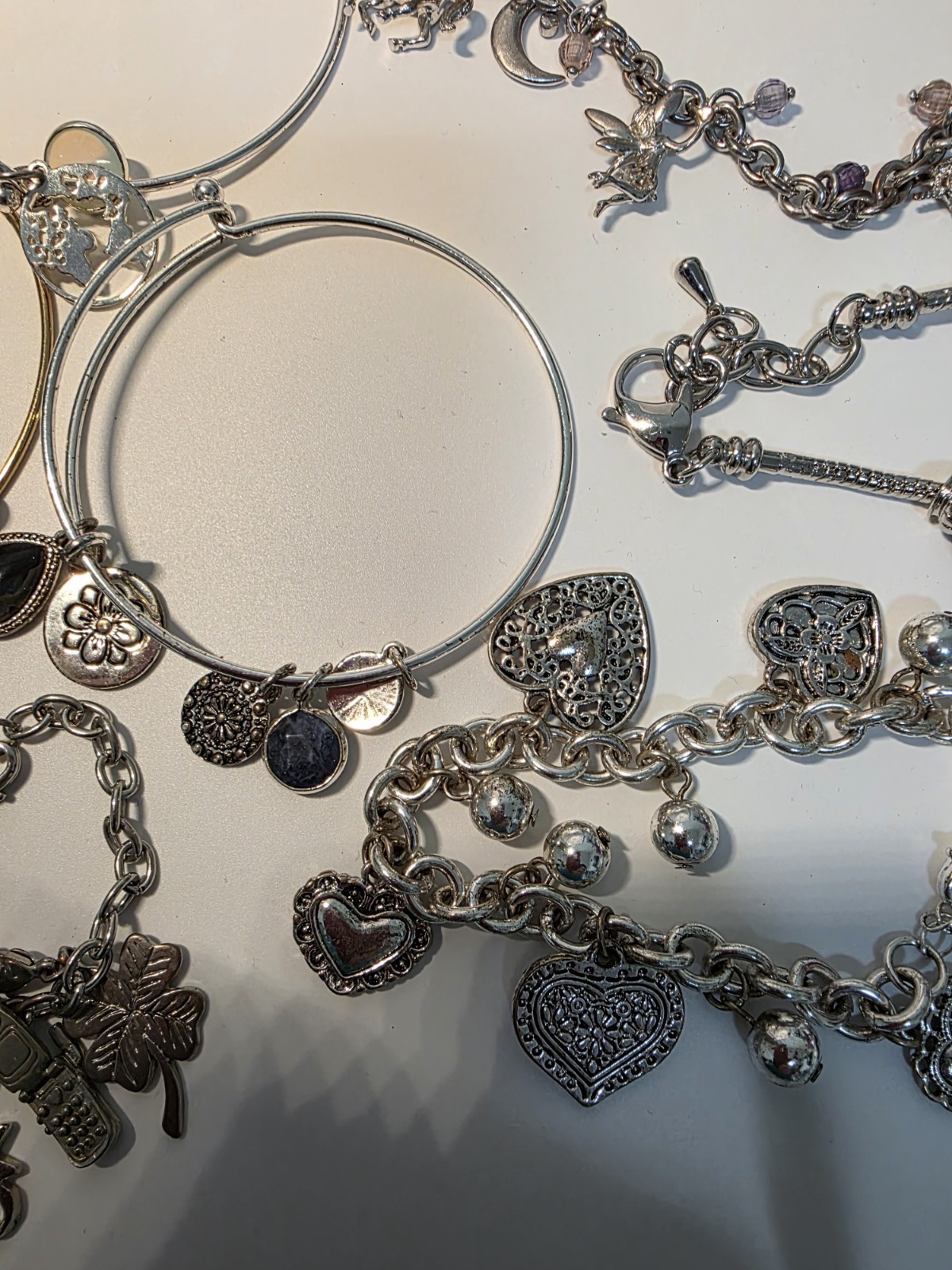 Bracelet Lot Costume Fashion Charm Bracelets Vintage To Now Mixed Materials