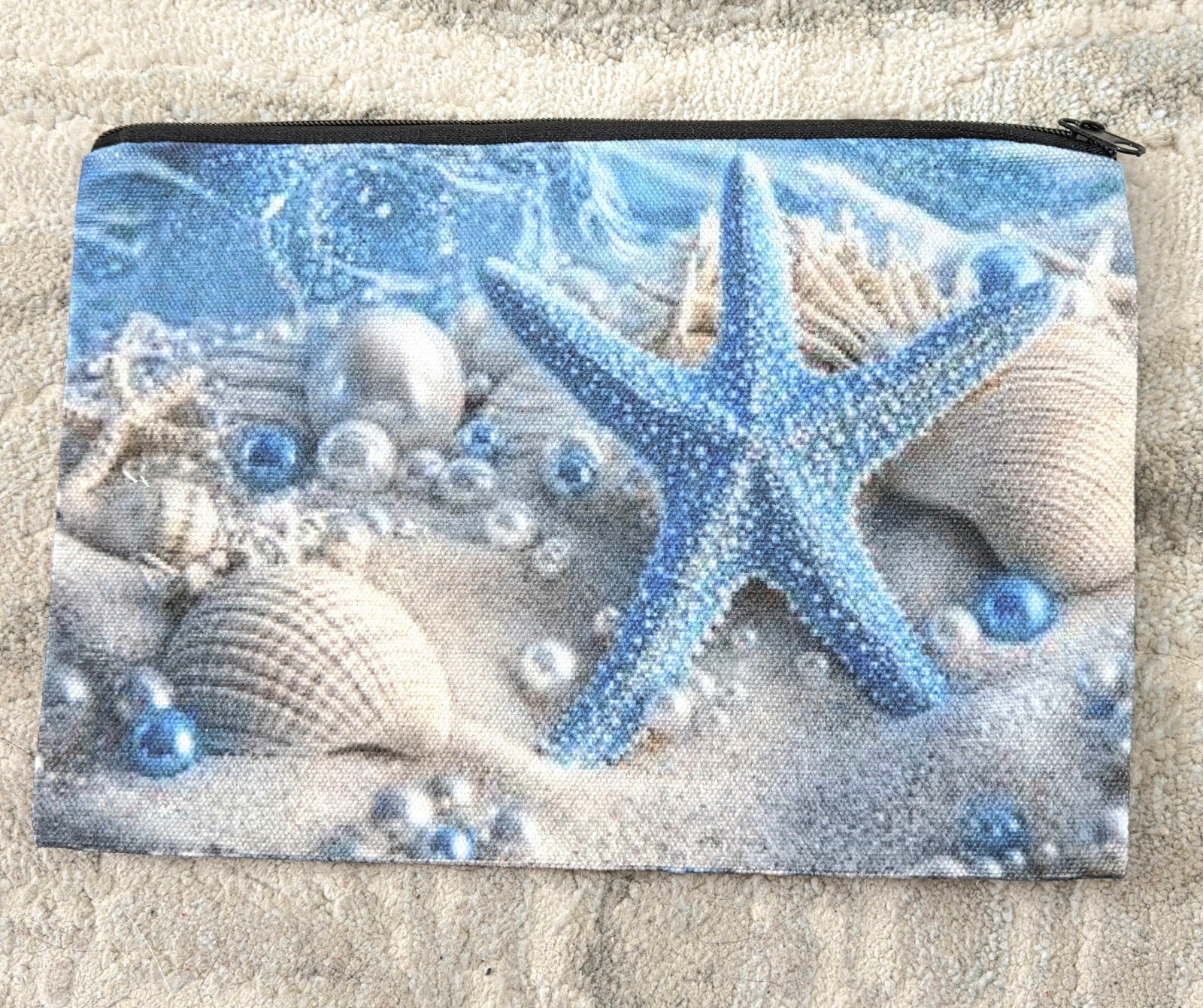 Coastal Glow Trio – 3-Piece Gift Set with Pouch, Shell Earrings & Necklace