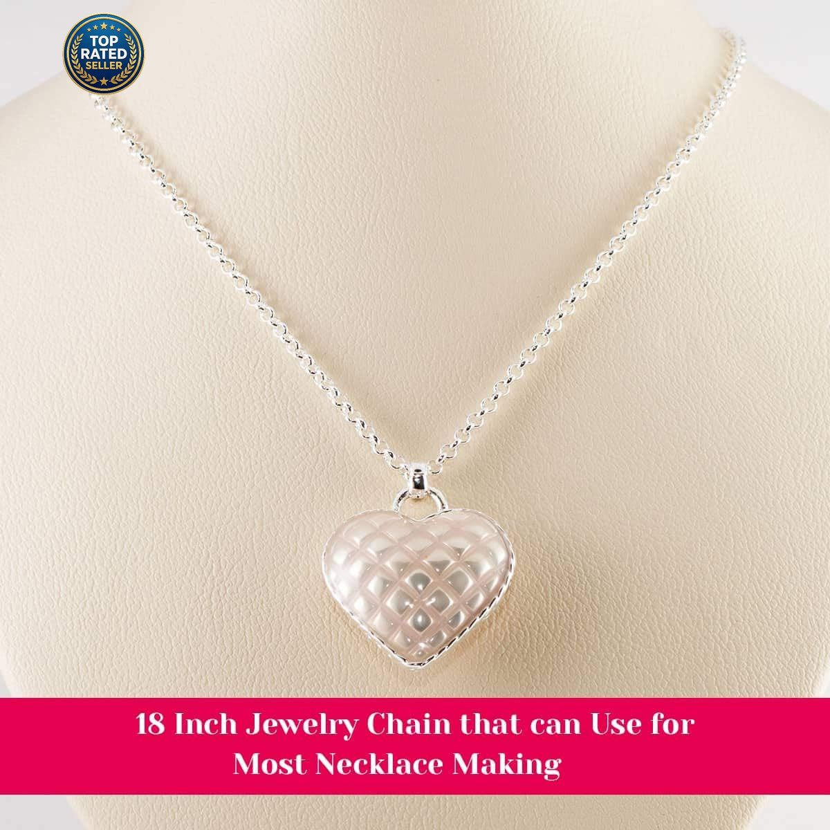 30 Pack Chain Necklace Bulk Jewelry Making Chains Silver Plated