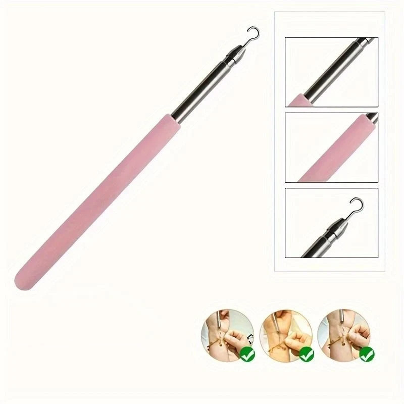 Bracelet Helper Tool Jewelry Fastening Aid for Easy Hook Clasp Tie & Zipper Use