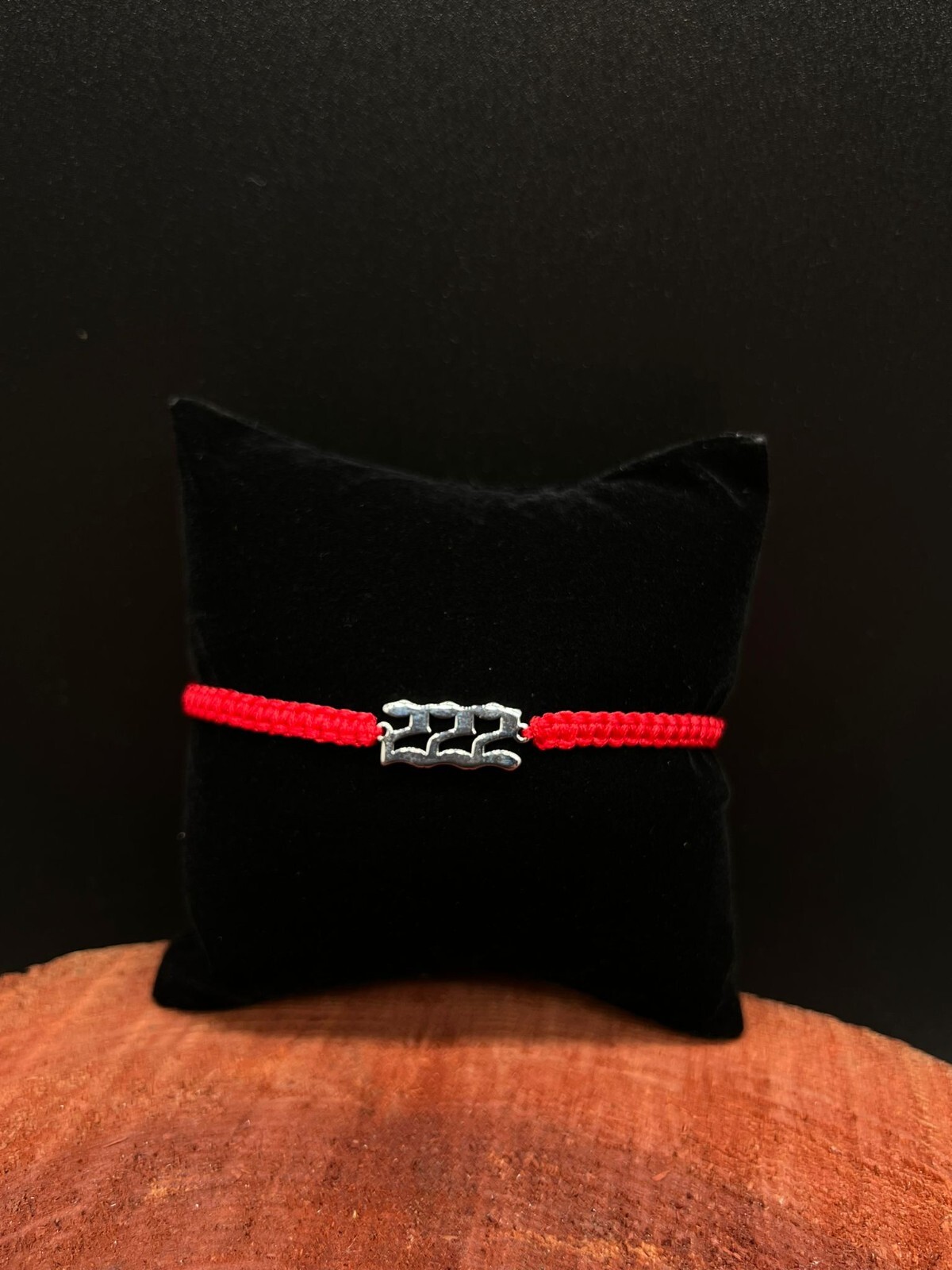Stainless Steel 222 Angel number red Cord Bracelet