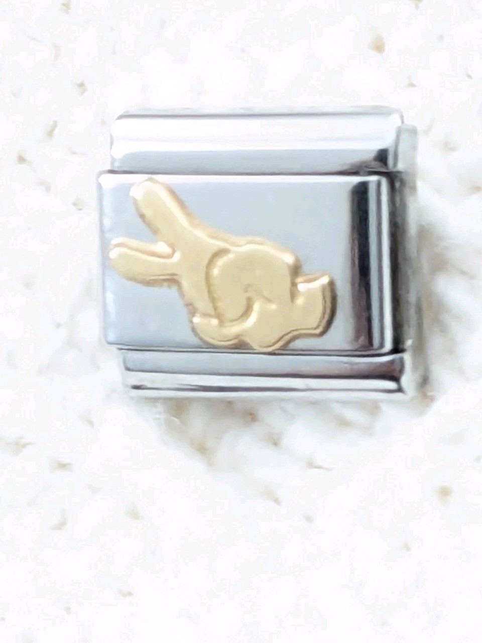 Authentic Nomination Hand Peace Sign Symbol Italian Charm Classic 9mm Link D249