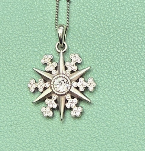 NWTag Brighton HALO ICE STARLIGHT Snowflake Star Necklace MSRP $52