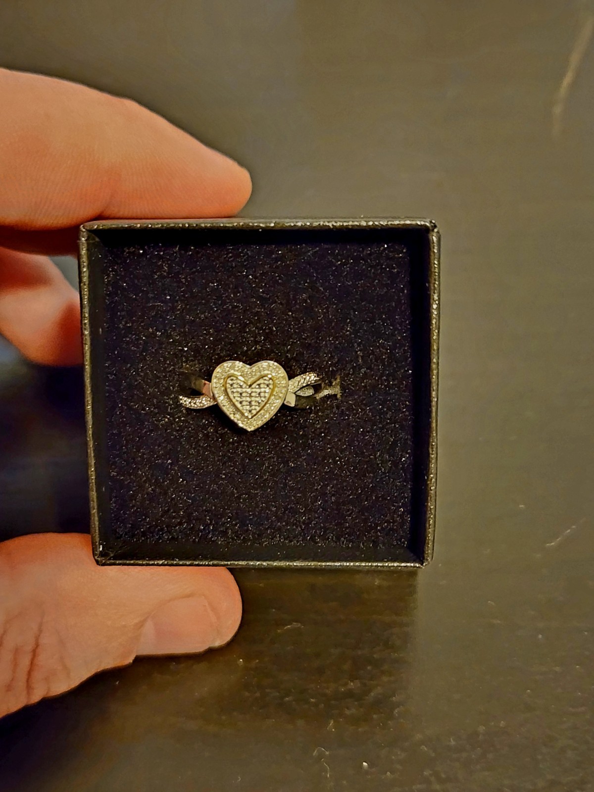 Beautiful Womens 14K White Gold Over Sterling Silver Diamonds Designer Ring
