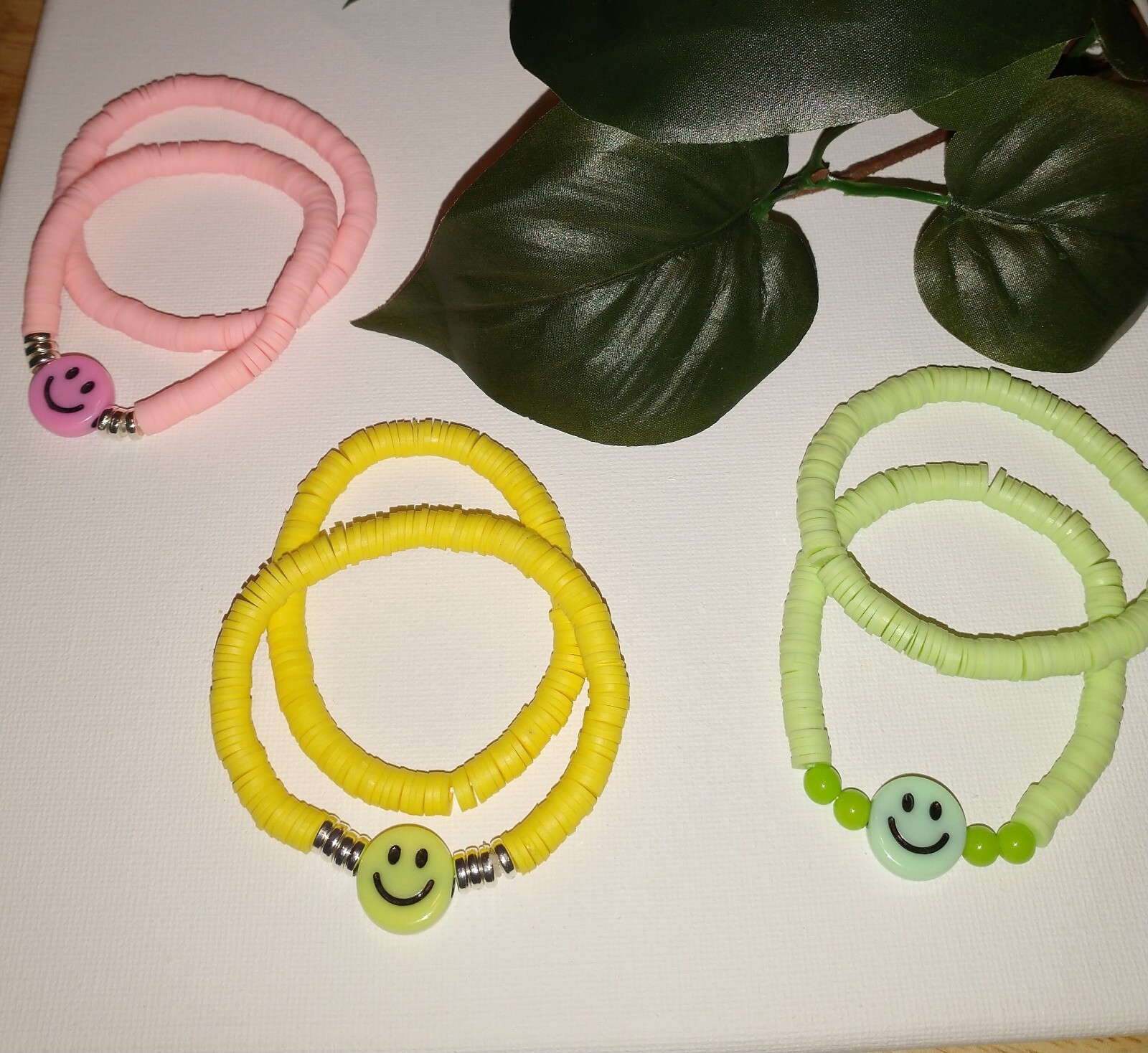 Bracelet Lot 14 / Clay Bead Bracelet – Toddler to Teen sizes 6.5 – 7 inches