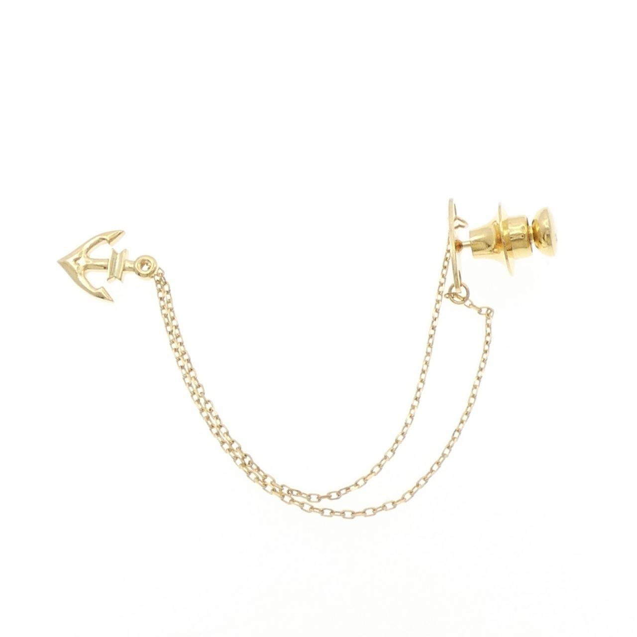 Authentic Mikimoto K18YG/K14YG Tie Tack #230-000-527-8212
