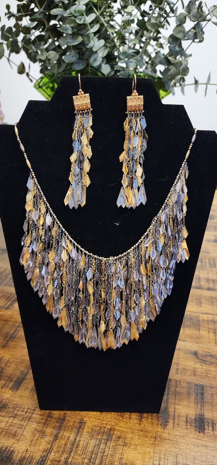 Vintage Beautiful Unique Turkish Layered Necklace With Matching Earings
