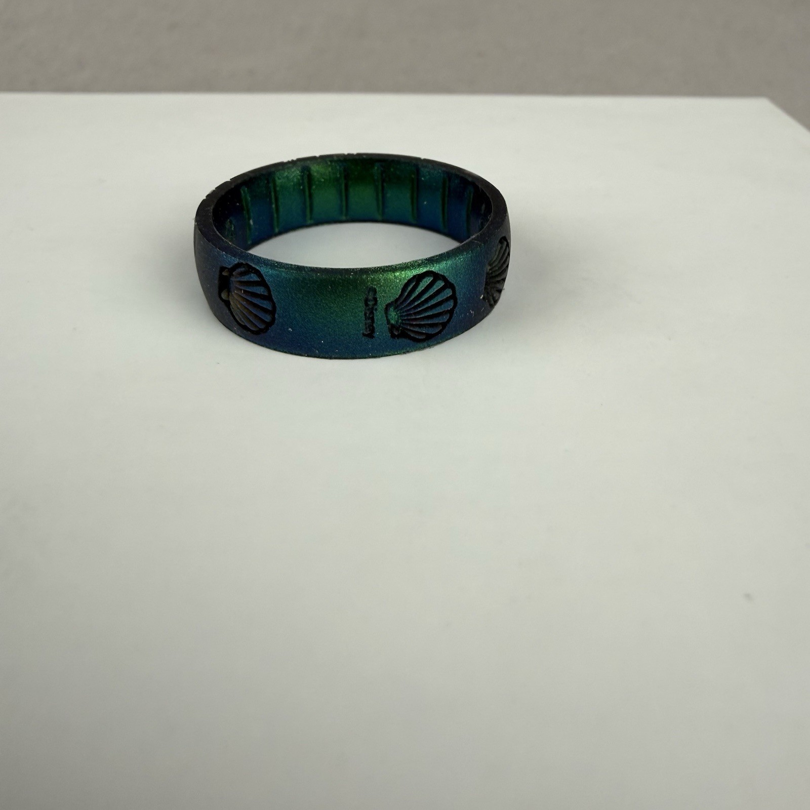 Enso Rings Disney Collection Ariel Classic Silicone Ring Sz 12 Iridescent Green