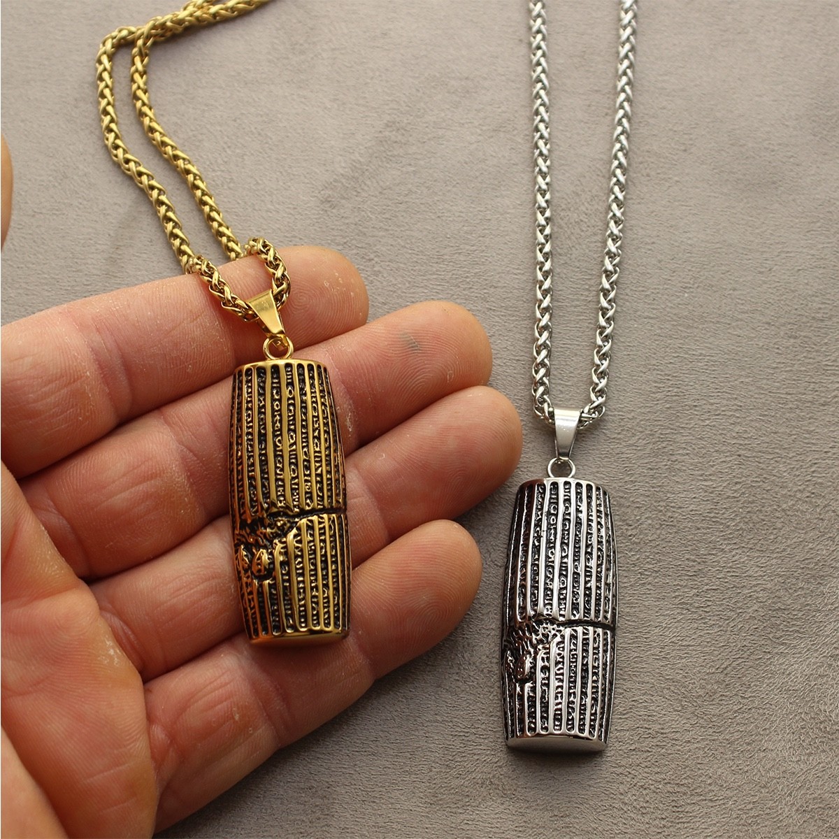 Iranian Persian Cyrus The Great Human Right Cylinder Necklace Chain