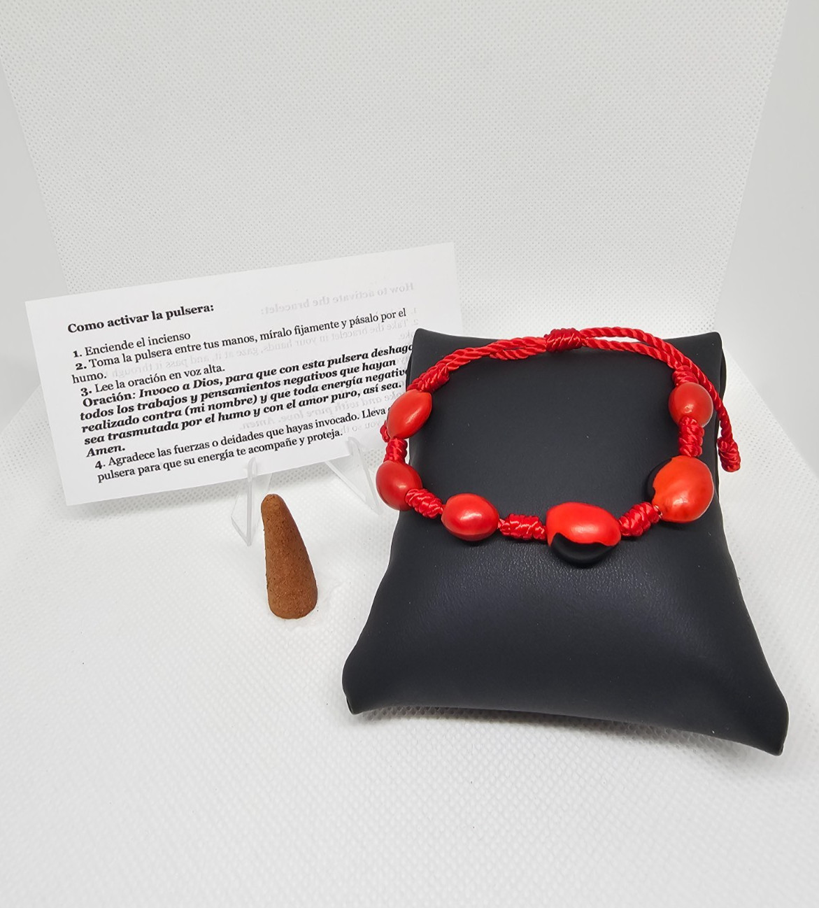 PULSERA PEONIA ajustable / PEONY BRACELET para proteccion mal de ojo