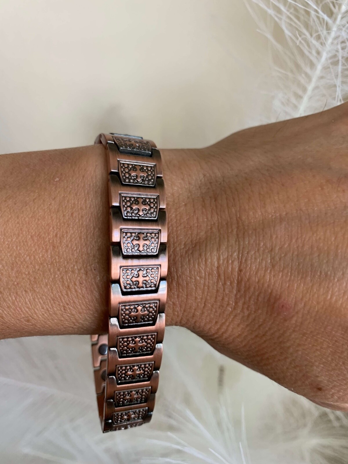 Pure Copper Magnetic Bracelet Arthritis Pain Relief Energy Strength men women
