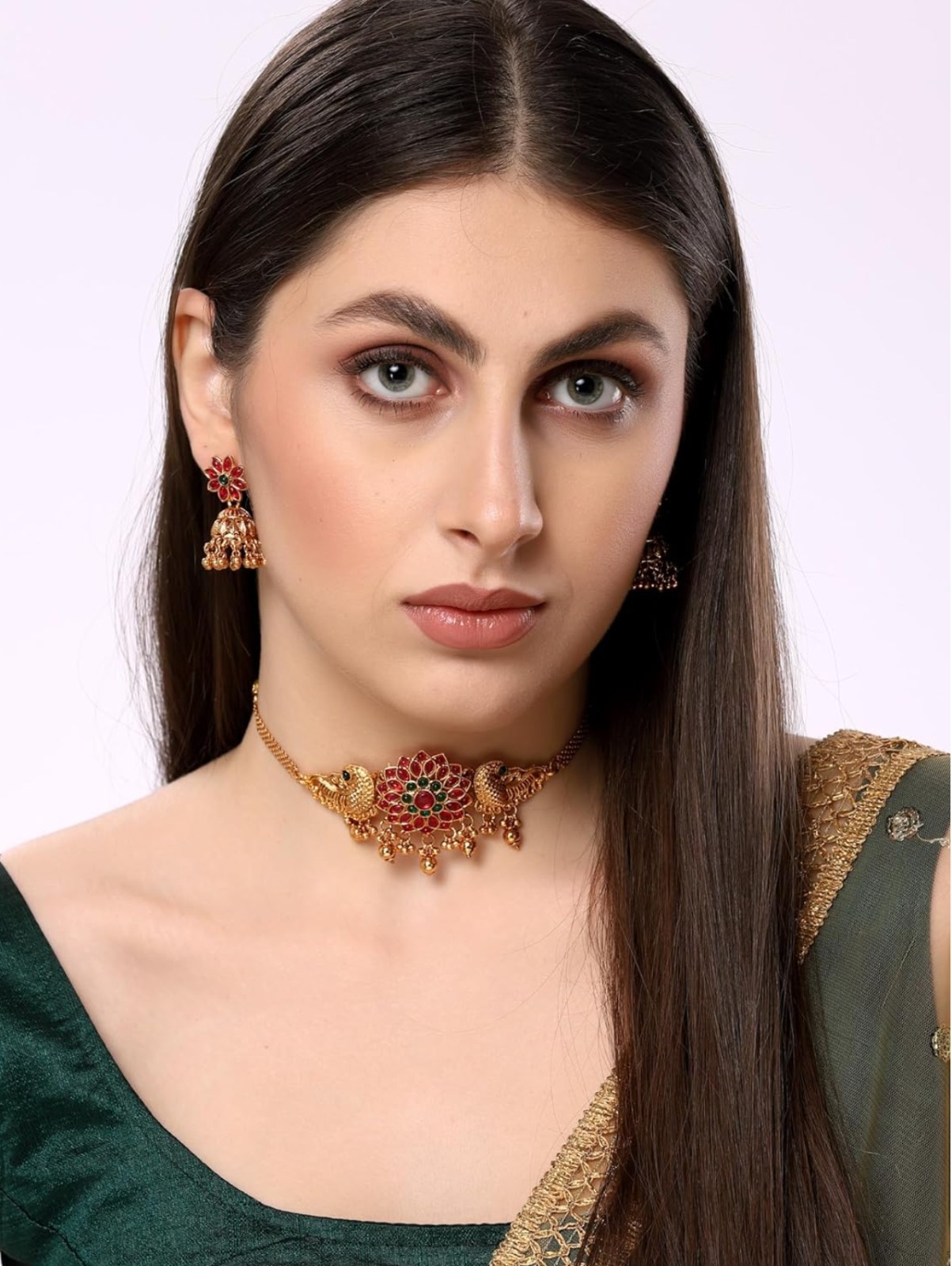 Indian Bollywood Latest Stylish Design Fancy Choker Traditional Necklace…