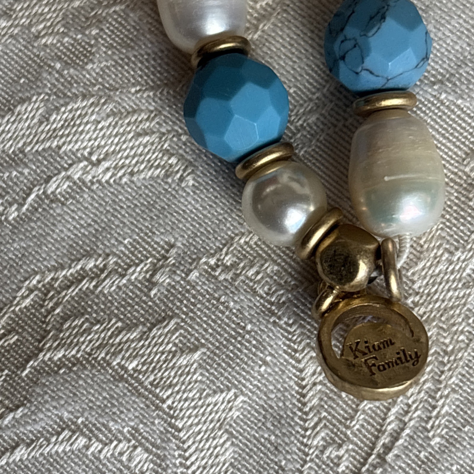 Lia Sophia Kiam Family Necklace & Earrings & Bonus Bracelet Freshwater Pearl