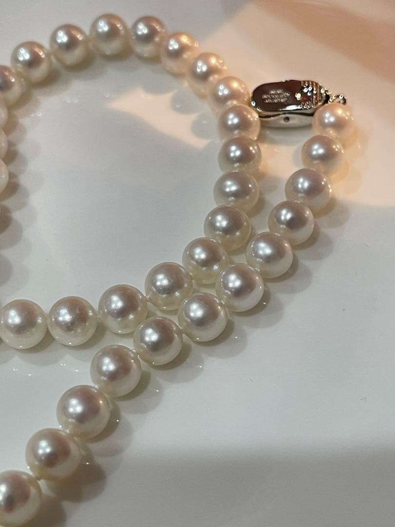 Natural Freshwater Pearl Necklace 7-7.5cm High Quality From Japan