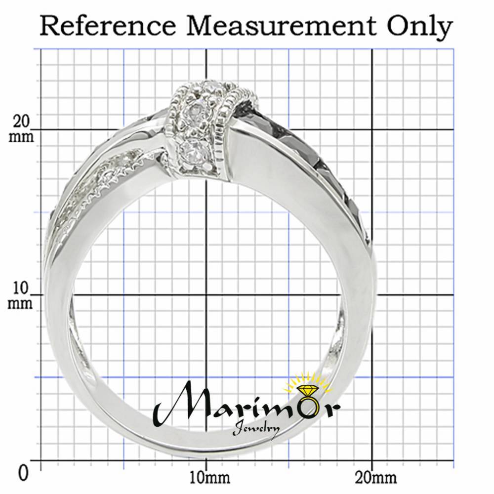 1.75 Ct Jet Black & Clear Zirconia Stainless Steel Fashion Ring Womens Sz 5-10