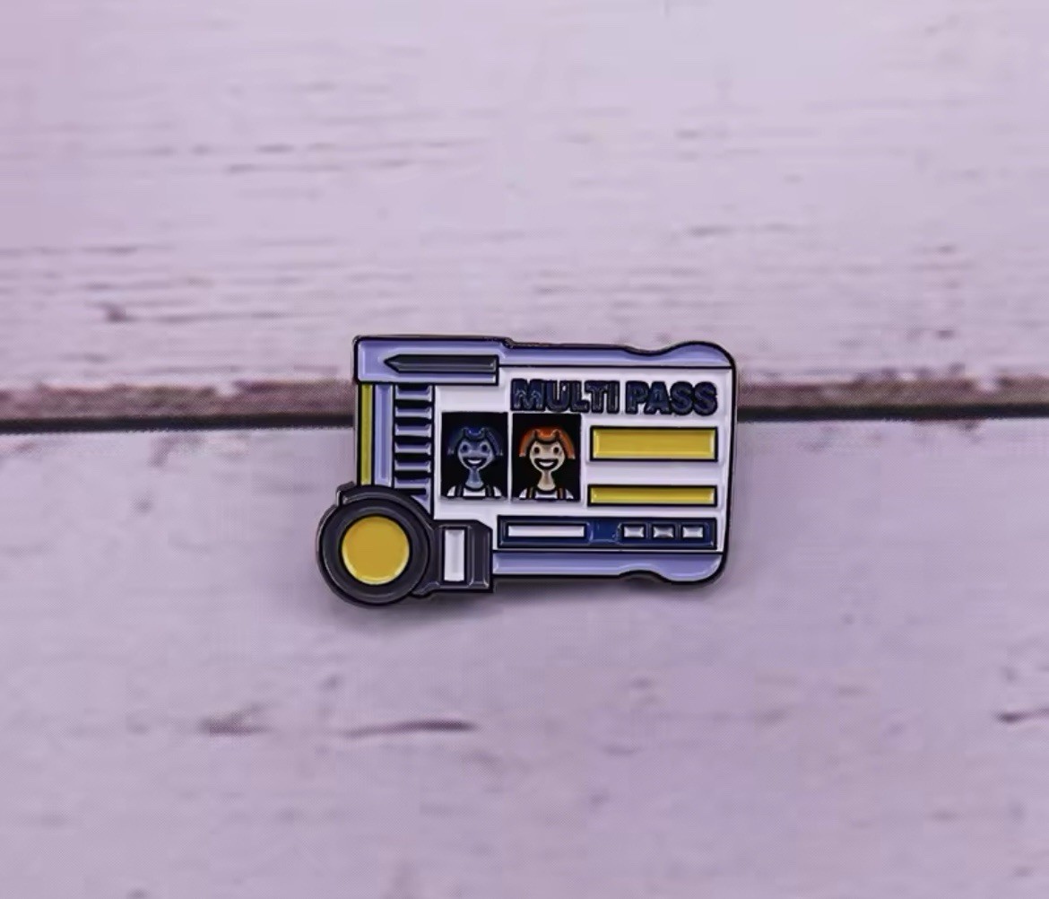 Multi Pass Lelu Style 1pc Pin Rubber Back Multi Pass Lelu Enamel FREE SHIPPING