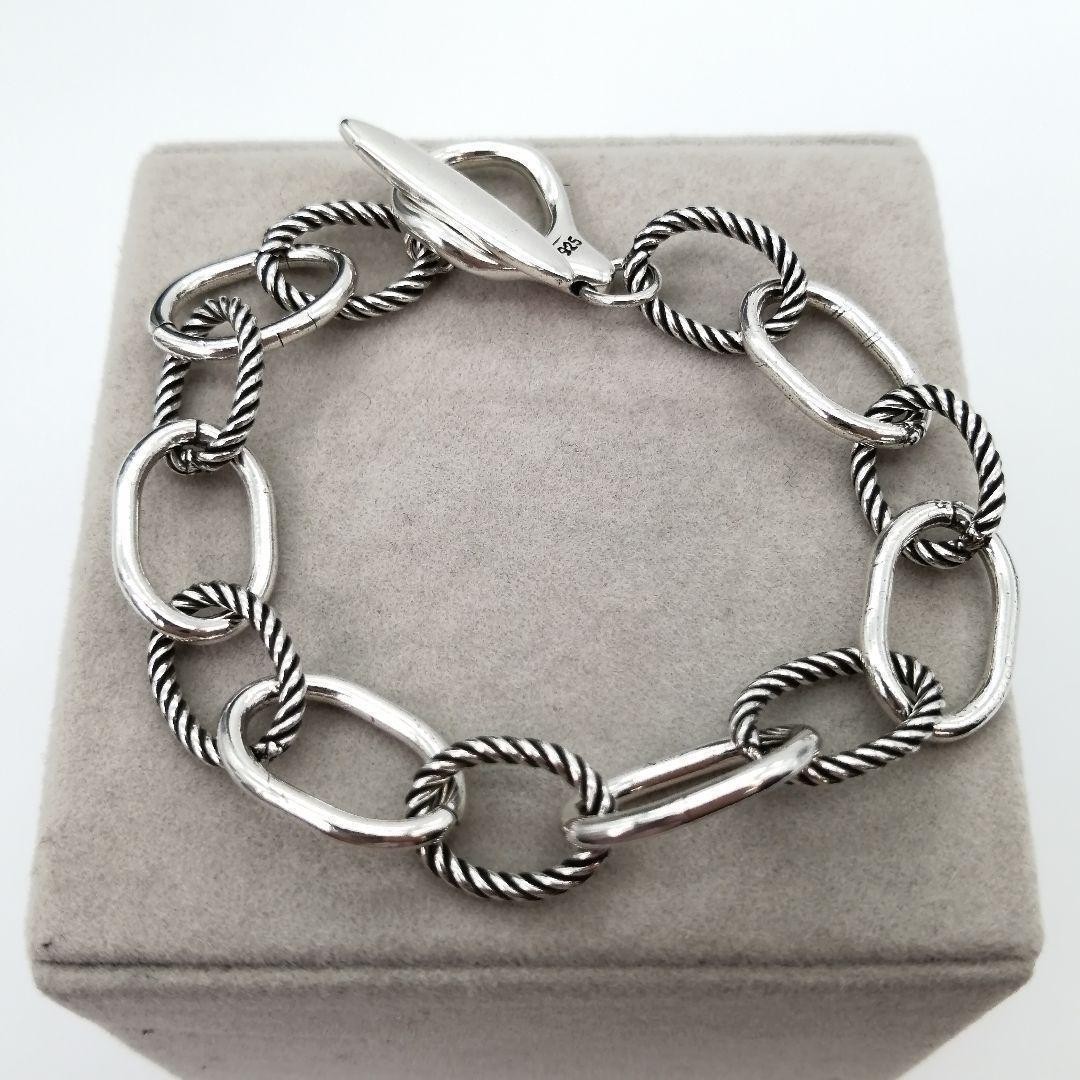Braided Silver 925 Bracelet Rope S925 Vintage