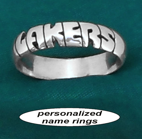 ANY NAME ;PERSONALIZED STERLING SILVER RING,CUSTOM BAND