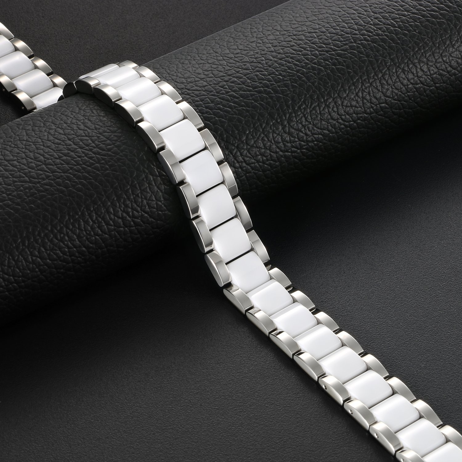 Mens Bracelet Gift for Dad Father – 13MM Wide Watch Band Stainless Steel Link…