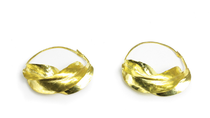 Gold Earrings for women |Large Fula | Earrings lady girl Jewelry |11/2″ diameter