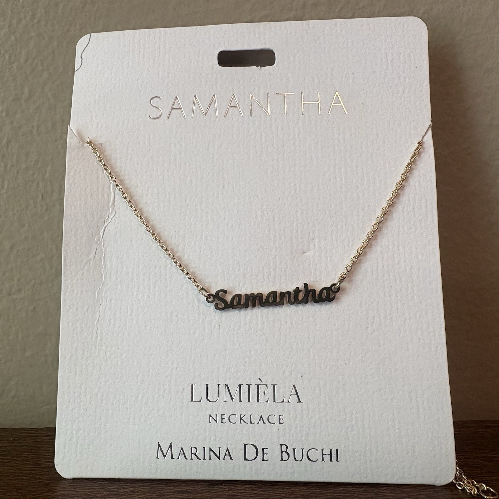 New – Lumiela “Samantha” Necklace Gold Color 15”-20” Nickel Free Marina De Buchi