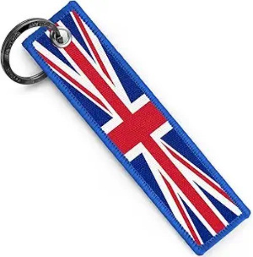 Keychains, Premium Quality Union Jack, British Flag Key T Color: Great Britain