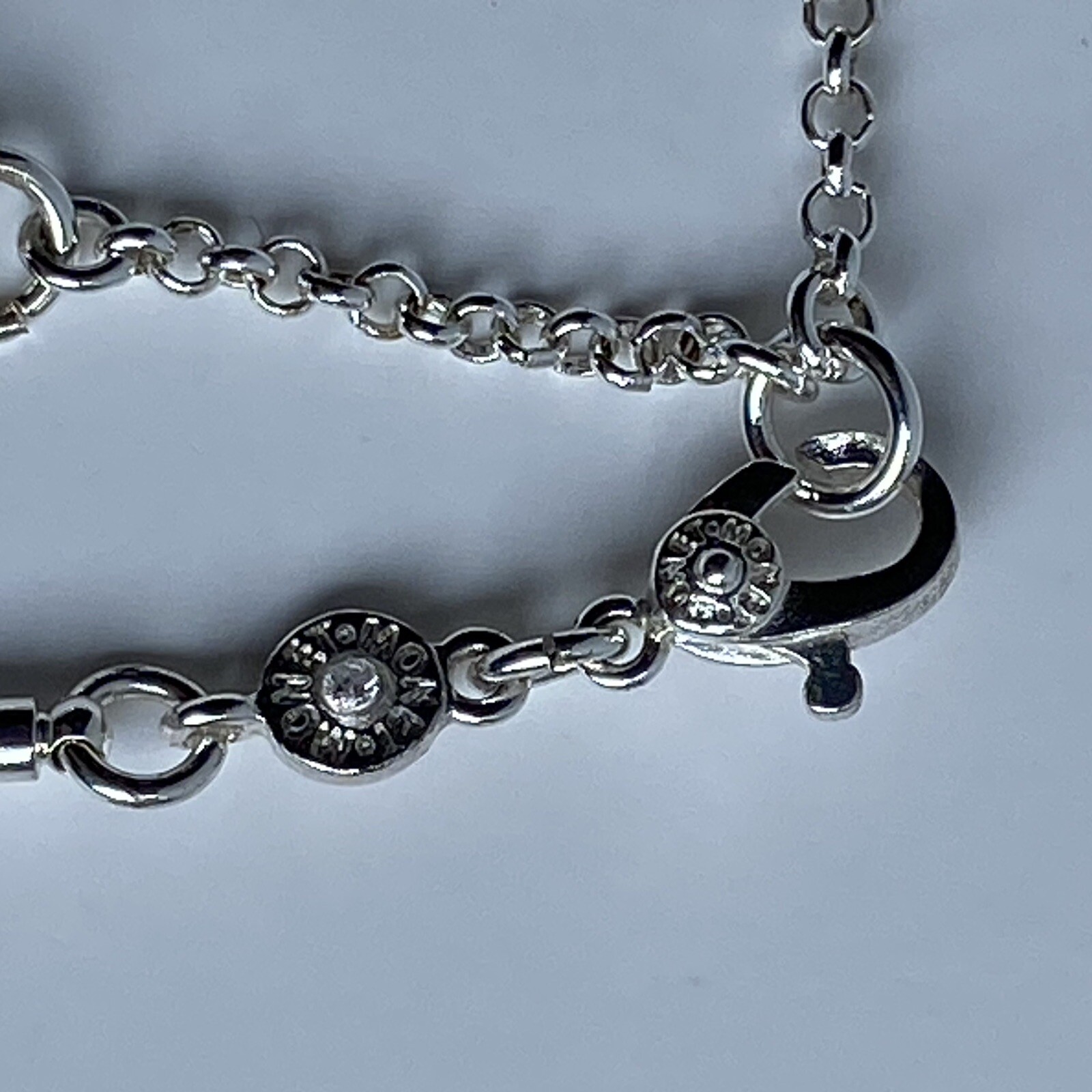 Monet Silver Tone Necklace Gray And Silver Disks EUC Mint Cond 16” – 19” Circles