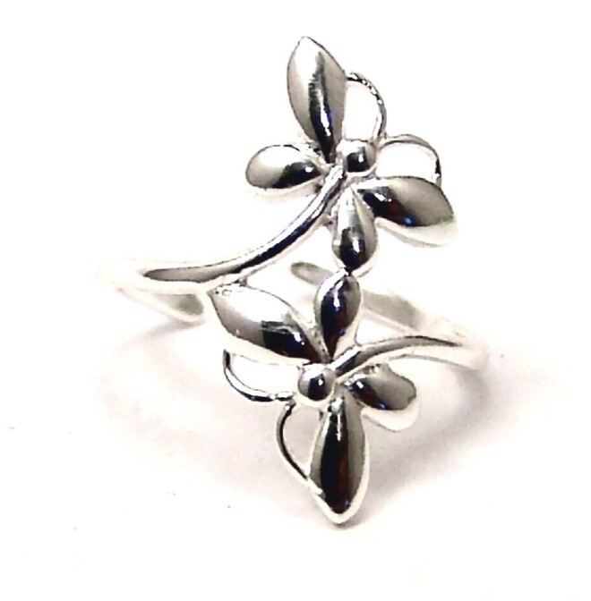 Solid 925 Sterling Silver Band Women’s Gift Dragonfly Toe Ring