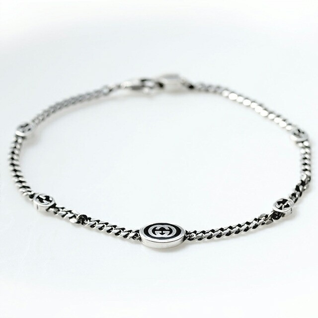 Gucci Men’s Silver G Chain Bracelet 7.0x10mm 6.8in 5g Box & bag