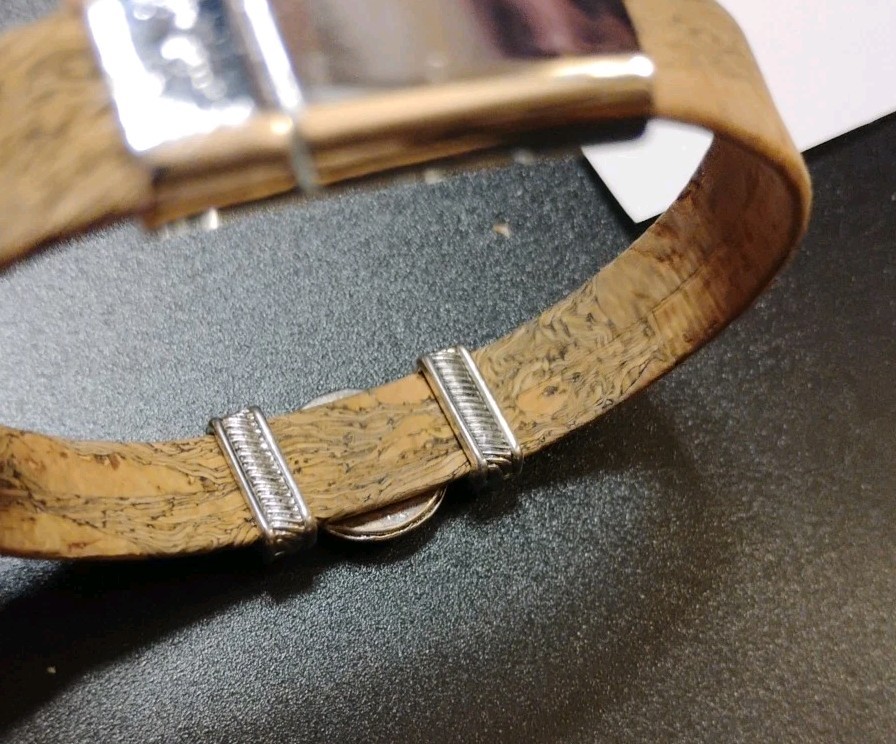 Ren Faire Vibes! CELTIC Knot Handmade Cork Magnetic Clasp Unsigned Bracelet!