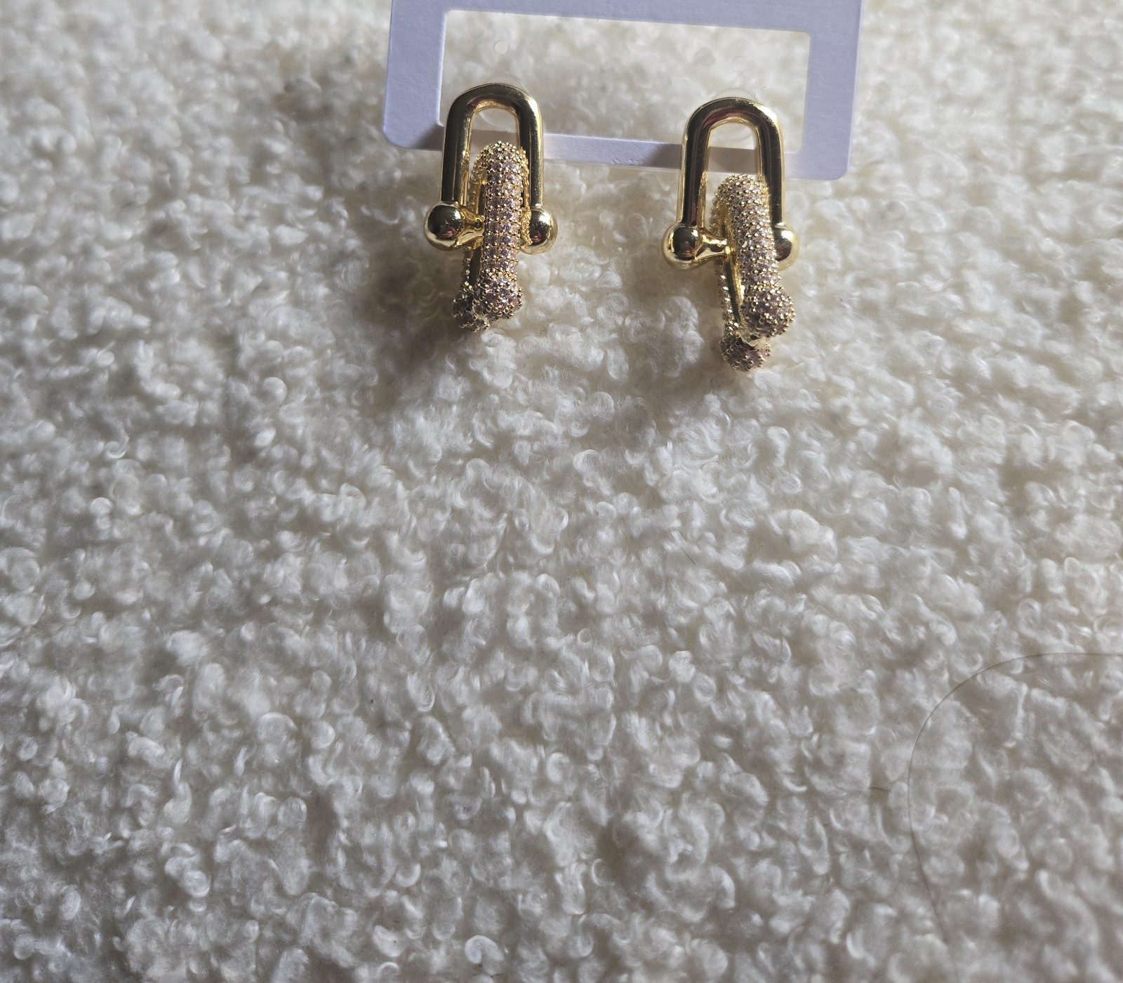 Gold Tone Metal Dangle Drop Earrings, Latch Back Closure for Pierced Ears