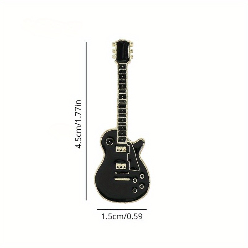 Musical Instrument Guitar Brooch Personality Trend Corsage Couple Pin Female