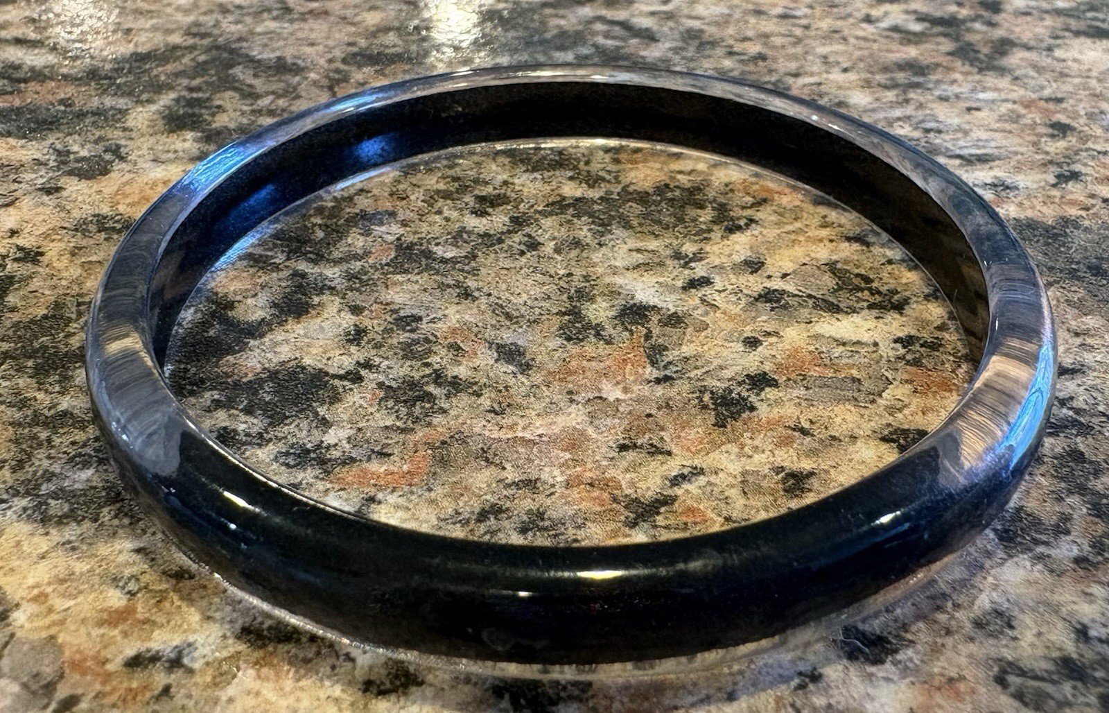 Black/Clear Bangle Bracelet Changes with Light/Movement for Women