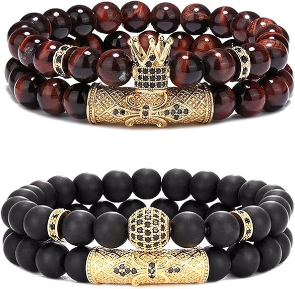 4Pcs Pulseras De Hombre Joyería Pulsera Chapada en Oro Para Hombre Esclava Braza