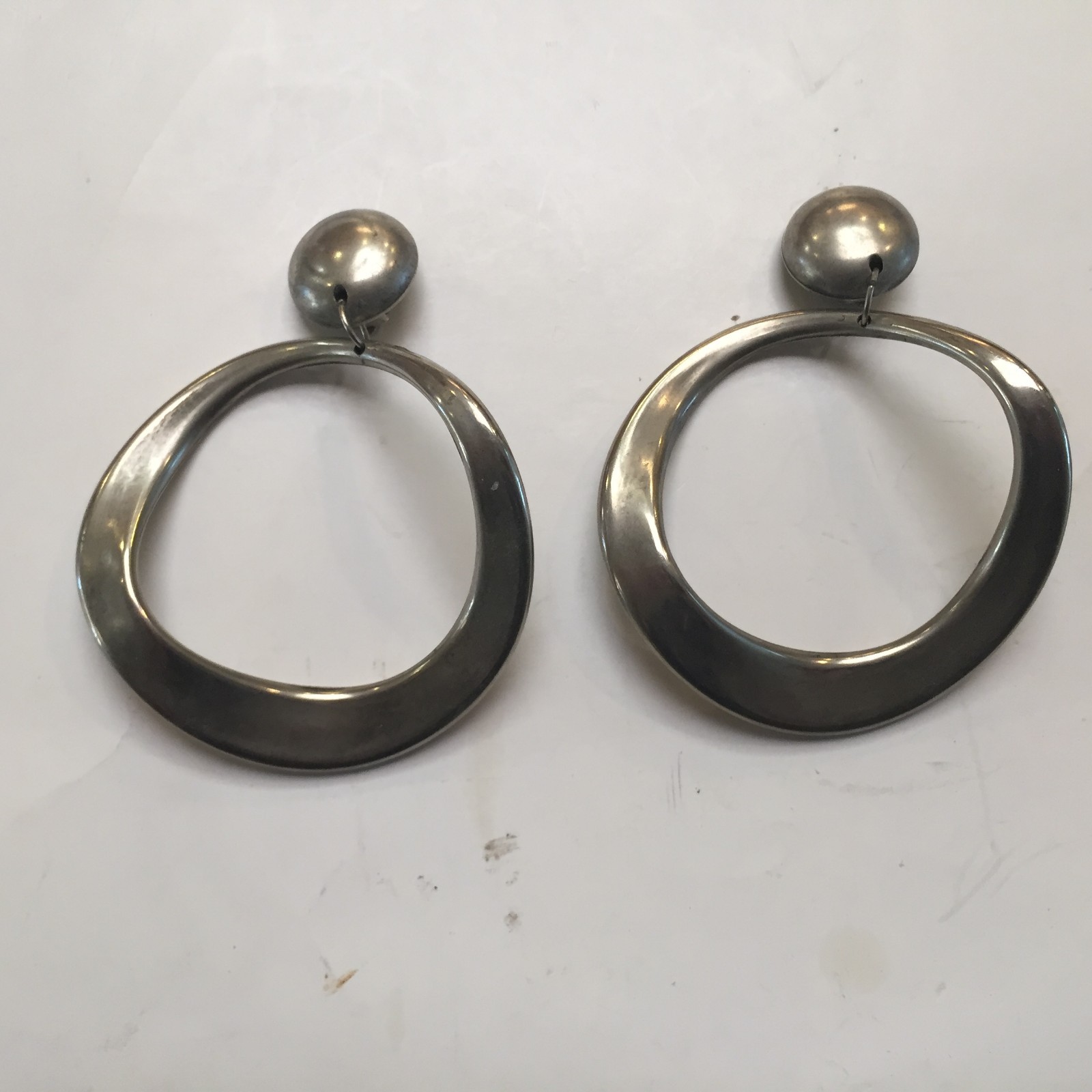 Vintage Retro Earrings ~ Metal ~ 4 sets ~ Details in condition & Description