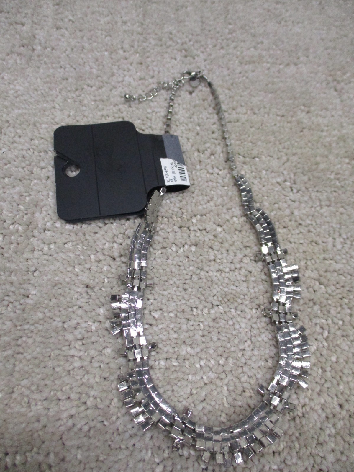 APT 9/ C RSVP Jewelry Necklace Lot Of 2 Black Stone Rhinestone NWOT