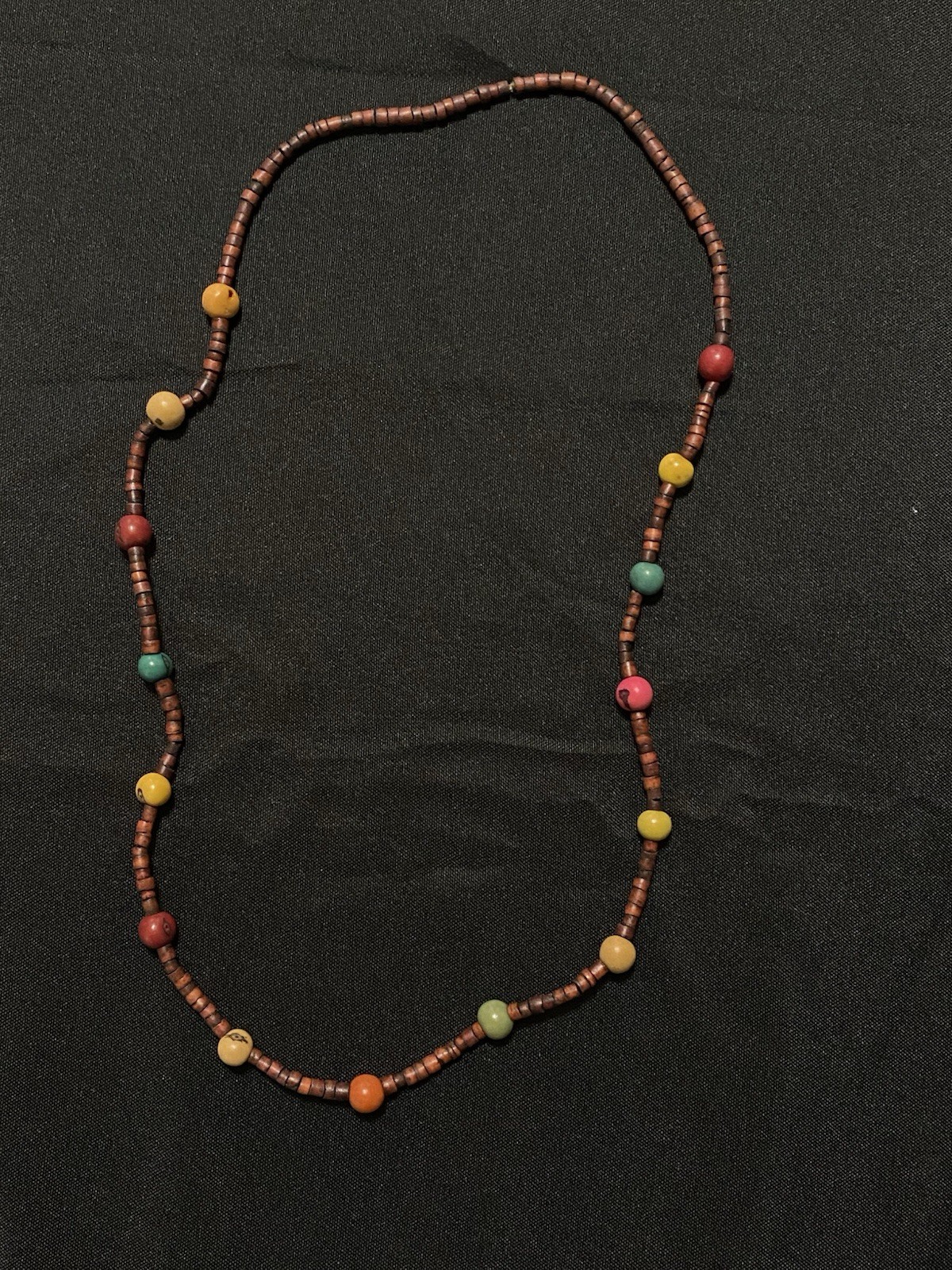 Multicolor Beaded Strand Necklace, Ball/Bead Chain, Beads Material, No Stone